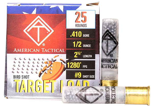 ATI ATIAC4109 Target Load  410Gauge 2.5" 1/2oz 9Shot 25 Per Box/10 Case