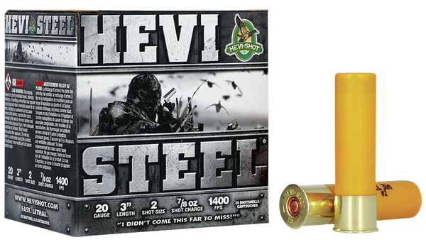 Hevi-shot Heavy Steel 20ga - 3" 7/8oz #2 25rd 10bx/cs