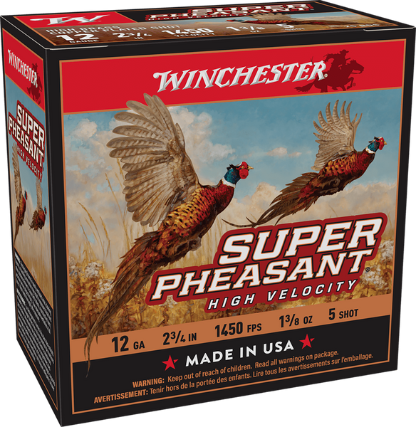 Winchester Super Pheasant 12ga - 1-3/8oz #5 1450fps 25rd 10bx/c