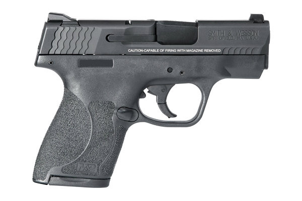 This is a Smith & Wesson M&P 2.0 Shield chambered in 9mm with no thumb safety.  Comes with (1) 7 round magazine and (1) 8 round magazine.