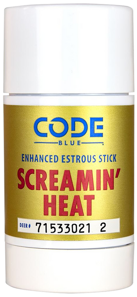 Code Blue OA1418 Screamin' Heat Stick Doe Urine Scent Wax 2.60 oz Scent Stick