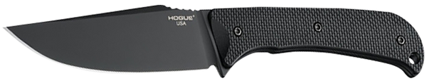 Hogue 35854 Extrak  XL 3.90" Fixed Clip Point Plain Black Cerakote CPM M4 Tool Steel Blade, Black Textured G10 Scales Handle