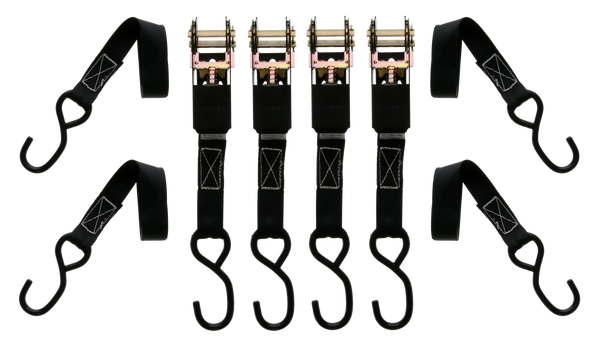 MUDDY MUD-SDRS10-4PK  1"X10'STD DUTY RATCHET STRAP