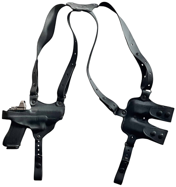 1791 Gunleather NSS1SBLHR  Optic Ready Shoulder Horizontal Black Fits 1911 Right Hand