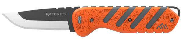 Outdoor Edge Razor Htx 3" - Fixed Gray/orange W/blade Pod