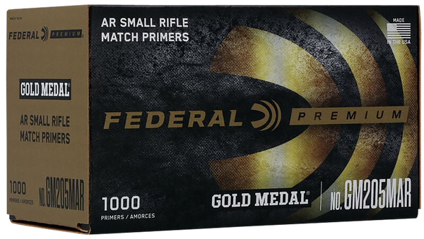 Federal GM205MAR Gold Medal Premium Small AR Rifle Multi Caliber 1000 Per Box/5 Case