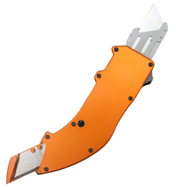 Templar Utility Razor OTF - Squire Orange With 5 Blades