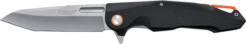 Camillus Regent Folding Knife - 4" SS Blade Nylon Black