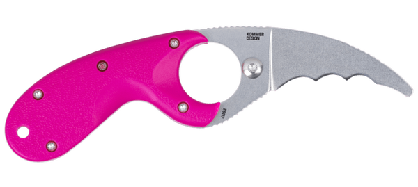 Crkt Bear Claw 2.39" Pink W/ - Veff Serrations Belt Clip