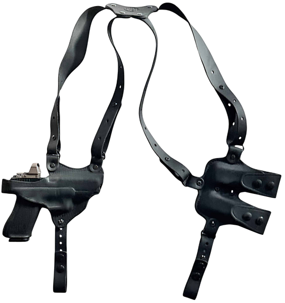 1791 Gunleather NSS2.4SBLHR  Optic Ready Shoulder Horizontal Black Fits Sig P320 Right Hand