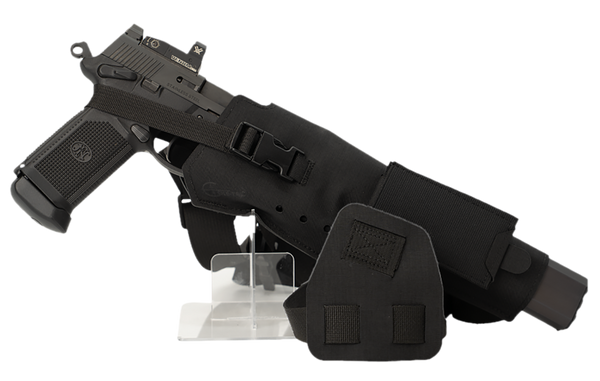 Cole-tac VWX101 Varmint Wrangler XL Pistol Holder Chest Black Right Hand