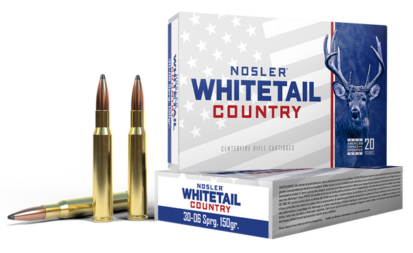 Nosler 40132 Whitetail Country  30-06Springfield 150gr 20 Per Box/10 Case