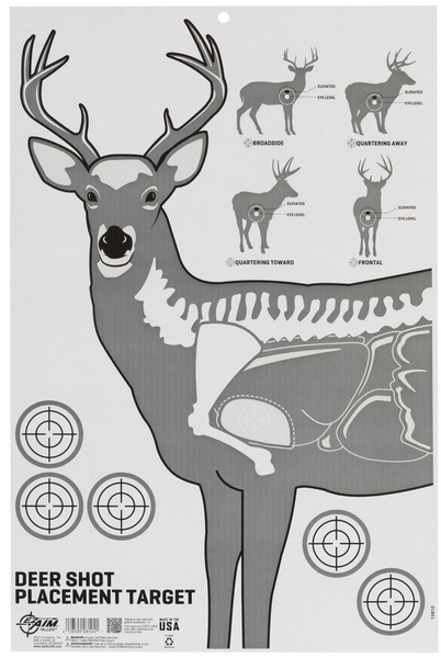 Allen 15810 Deer Vitals Corrugated Target Hanging Paper 23" x 35"