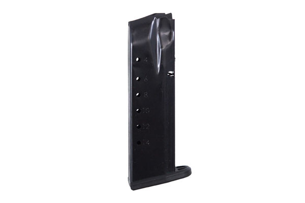 This is a Smith & Wesson magazine for the M&P 40 s&w, 15 round capacity, made by ProMag.
