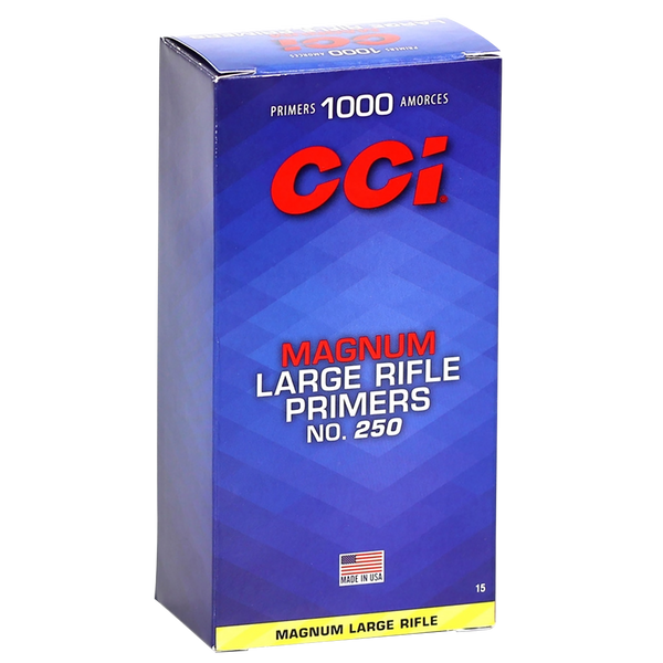 CCI 0015 Magnum Rifle No. 250 Large Rifle Multi Caliber 1000/Box