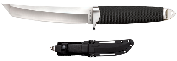 Cold Steel CS-35AB San Mai Master 6" Fixed Tanto Plain Satin VG-10 San Mai Blade/Black Textured/Oval Kray-Ex Handle Includes Sheath