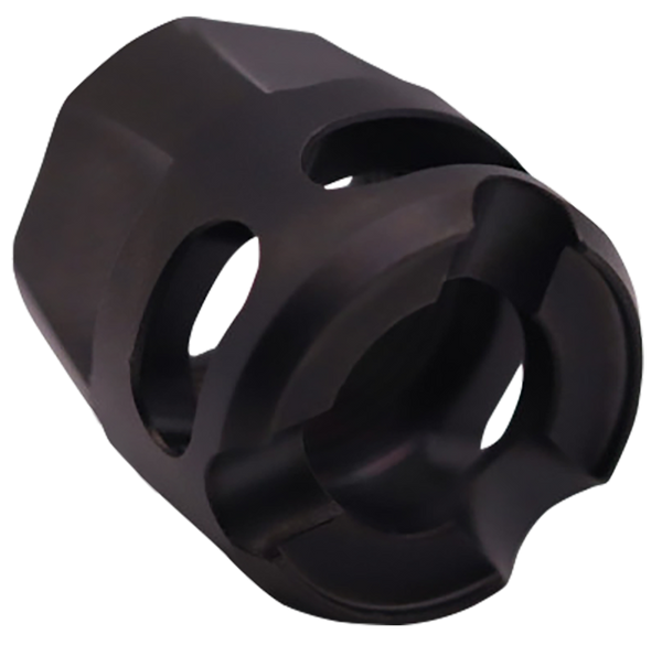 True Precision Inc TPYMICROBC Micro Compensator Y-Type Black DLC 416R Stainless Steel 1/2"x28 Threads 9mm/380 ACP