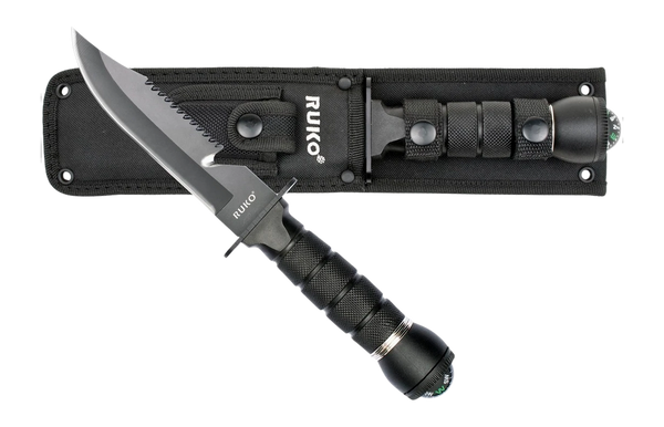 RUKO RUK0163      420J2 6"SURVIVAL FIXED W/COMPASS