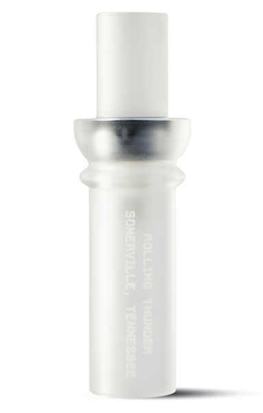 Rolling Thunder Game Call DC212CF Two Stroke Double Reed Cutdown Attracts Ducks Frost Acrylic