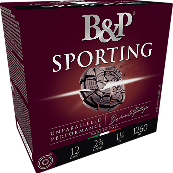 B&p Ammunition 12B1SC85 Sporting Clay  12Gauge 2.75" 1oz 8.5Shot 25 Per Box/10 Case