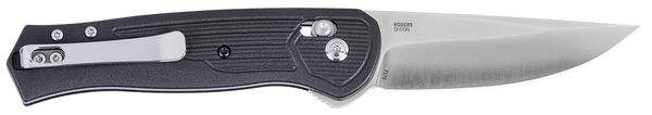 CRKT 7170 SERO EDC 3.02" Folding Plain Satin S35VN Blade, Black Textured GRN Handle