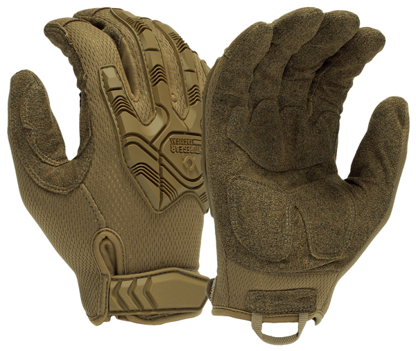 Pyramex VGTG40TXL Impact Operator Heavy-Duty Brown Synthetic Leather XL Hook & Loop