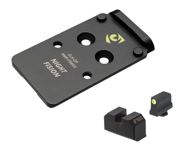 Night Fision Optic Plate & NS - Combo Rmr/507c To Glock FS MOS