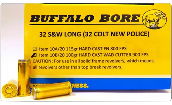Buffalo Bore Ammunition 18B20 Personal Defense Strictly Business 500S&W Mag 440gr Gas Checked Lead Flat Nose 20 Per Box/12 Case