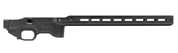 Mdt Sporting Goods Inc 114881BLK ACC Premier Gen2 Chassis Base Cerakote Black Aluminum Fits Ruger American Rimfire Right Hand