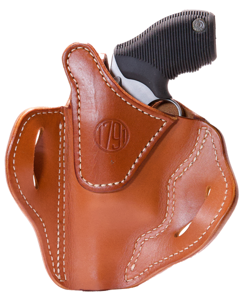 1791 Gunleather RVHX3CBRR RVHX-3  OWB Size 03 Classic Brown Leather Belt Slide Right Hand