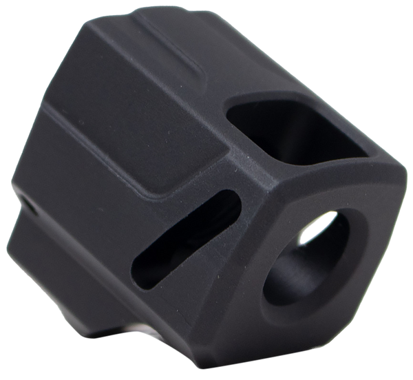 Faxon Firearms FFPACOMPSSS01 EXOS-525 Compensator Black Nitride 6061 Aluminum 1/2"x28 Threads 1.125" OAL Compatible w/ Sig Sauer P365/P365 XL