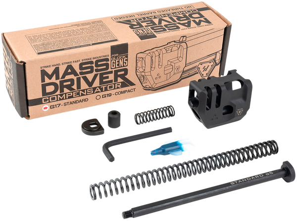 Strike Industries G5MDCOMPS Mass Driver Compensator Black for Glock 17 Gen 5