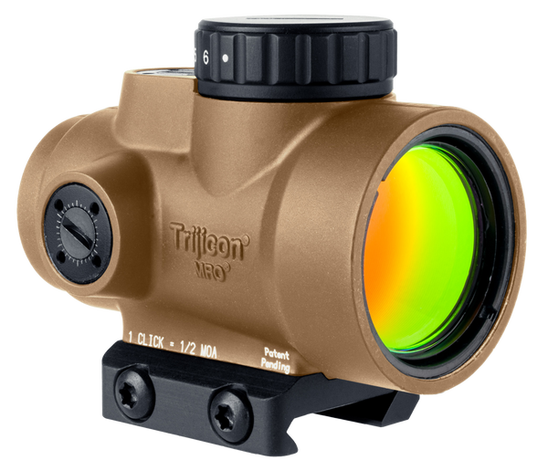 Trijicon 2200347 MRO SD  Coyote Tan 1x25mm 2 MOA Green Dot Reticle Low Mount