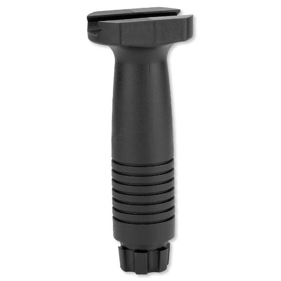 This ProMag AR-15/M16 "Swiss Pattern" vertical fore grip is designed to attach to picatinny style forends, quad rails, or any M1913 Picatinny Rail. The Swiss Pattern provides you with a natural grip and allows for the operation of other rail mounted accessories mounted near to it. This particular vertical Fore Grip is manufactured from injection molded, zytel-based polymer and features a matte black finish.