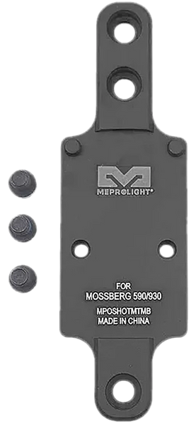 Meprolight USA 901141042 Optics Plate Shotgun Matte Black Aluminum Mossberg 930/590, RMR Footprint
