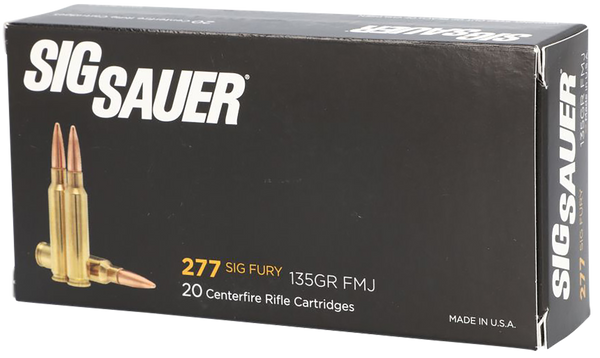 Sig Sauer E277SFB13520 Elite Ball  277Fury 135gr Full Metal Jacket 20 Per Box/10 Case