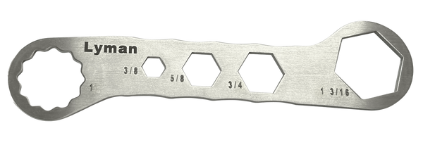 Lyman 7631250 Brass Smith Die Wrench Silver Stainless Steel