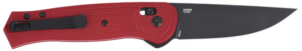 CRKT 7170R SERO  EDC 3.02" Folding Plain Black TiNi S35VN SS Blade, Red Textured GRN Handle