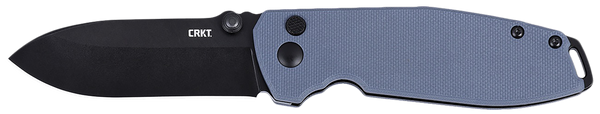 CRKT 2495G SQUID XM 2.95" Folding Plain Black Oxide D2 Steel Blade, Gray G10 Handle