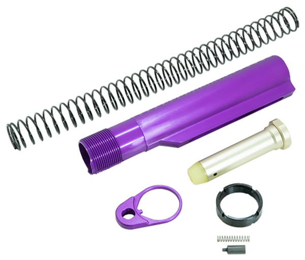 Timber Creek Outdoors ARBTKPPA Buffer Tube Kit  Purple Anodized for AR-15