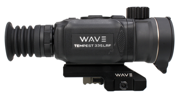 Wave WTS200 Tempest 335 LRF Thermal Black 3.3x35mm Illuminated Multi Reticle 384x288, 12 Microns, 50 Hz Resolution, Digital Zoom 13.2x Rapid/Smooth