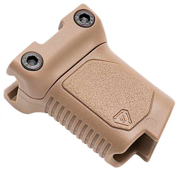 Strike Industries ARCMAGRAILSFDE Angled Vertical Grip Short Flat Dark Earth Polymer with Cable Management Storage for Picatinny Rail