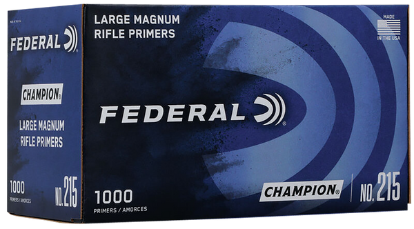 Federal 215 Champion Large Rifle Multi Caliber 1000 Per Box/5 Case