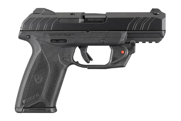 Security 9 chambered in 9mm manufactured by Ruger. Comes with a Viridian E-Series Red Laser.
