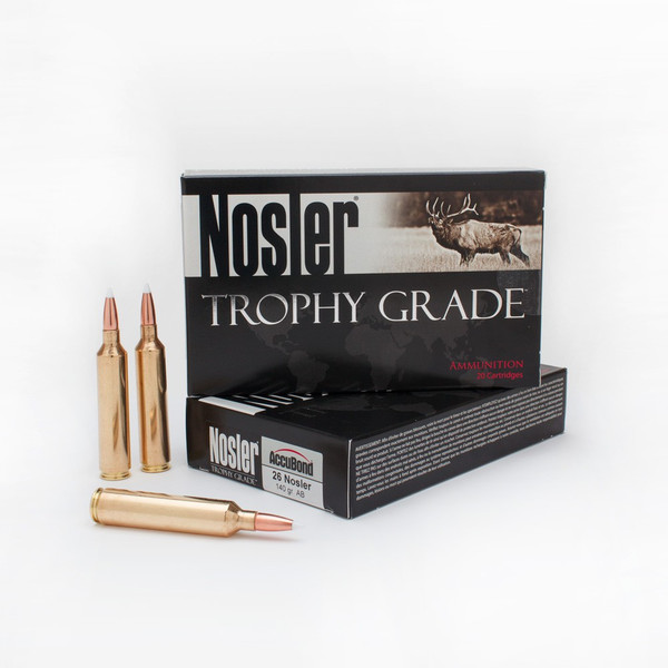 26 Nosler Ammunition with a 140gr Accubond projectiles, 20 Rounds/ Box, manufactured by Nosler.