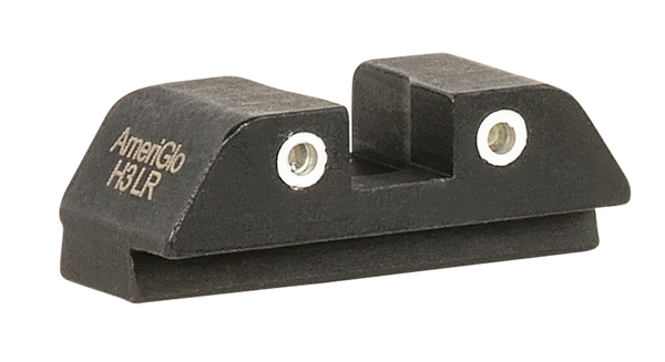 AmeriGlo GL8113R Tritium Rear Sight for Glock  Green Tritium White Outline Rear Sight