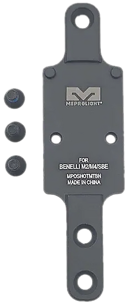 Meprolight USA 901141040 Optics Plate Shotgun Matte Black Aluminum, Benelli M2/M4/SBE RMR Footprint