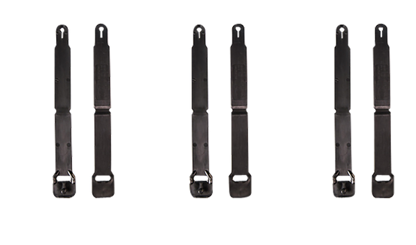 High Speed Gear 91SC12BK MOLLE Clips  Short, Black Injection Molded Fits MOLLE (12 Pack)