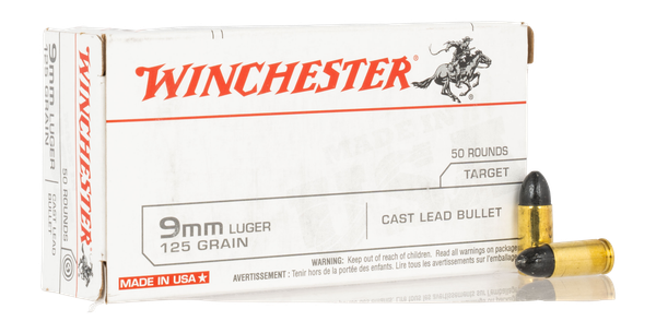 WIN USA9mm125 9mm USA TARGET CLB 125gr   50/10