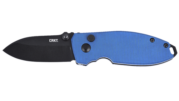 CRKT 2474BDC  SQUID        BUTTON LOCK  2.27 BLUE